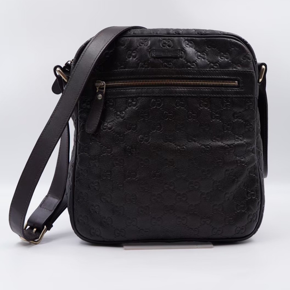 AT61❤️GUCCI Guccissima Messenger Bag